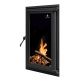 Дверцята чавунні для каміна/барбекю Iron Fire Brown 440x640 мм з вогнетривким склом Robax