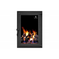Дверца чугунная для камина/барбекю Iron Fire Brown 440x640 мм с огнеупорным стеклом Robax