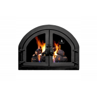 Дверца чугунная для камина/барбекю Iron Fire Sabina 550x410 мм с огнеупорным стеклом Robax