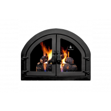 Дверцята чавунні для каміна/барбекю Iron Fire Sabina 550x410 мм з вогнетривким склом Robax