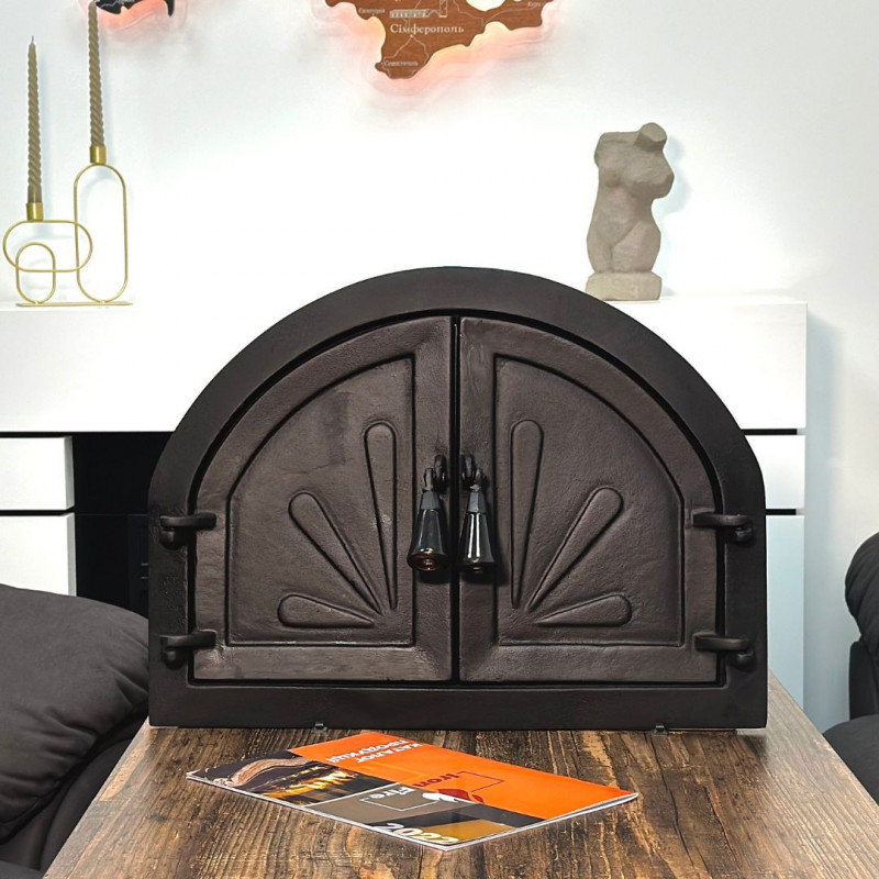 Дверцята чавунні для каміна/барбекю Iron Fire Adeline 550х410 мм