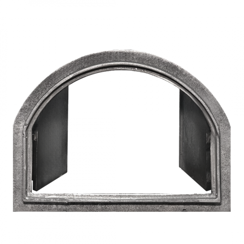 Комплект дверцят чавунні для каміна/барбекю Iron Fire Adeline 550х410 мм + піддувальна Style 50 315х165 мм