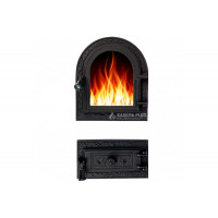 Дверцята для печі роздільні "Linda S" 310х360 мм