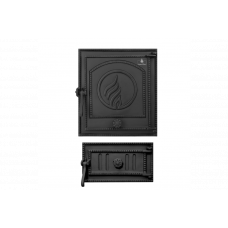 Комплект дверцят чавунні для каміна/барбекю Iron Fire Style 35 WG 350х390 мм + піддувальна Style 35 315х180 мм