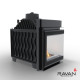 Чавунна камінна топка Ravan IMPERIAL 600 L на дровах 8 кВт