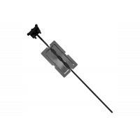 Чавунний шибер для печі/барбекю поворотний повздовжній 300x170 мм