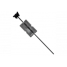 Чавунний шибер для печі/барбекю поворотний повздовжній 300x170 мм