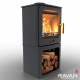 Чавунна піч камін Ravan Magic 10 кВт на дровах