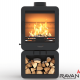 Чавунна дров’яна піч-камін Ravan Savana 8 кВт