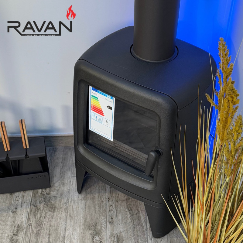 Чавунна піч камін Ravan Arne 8 кВт на дровах
