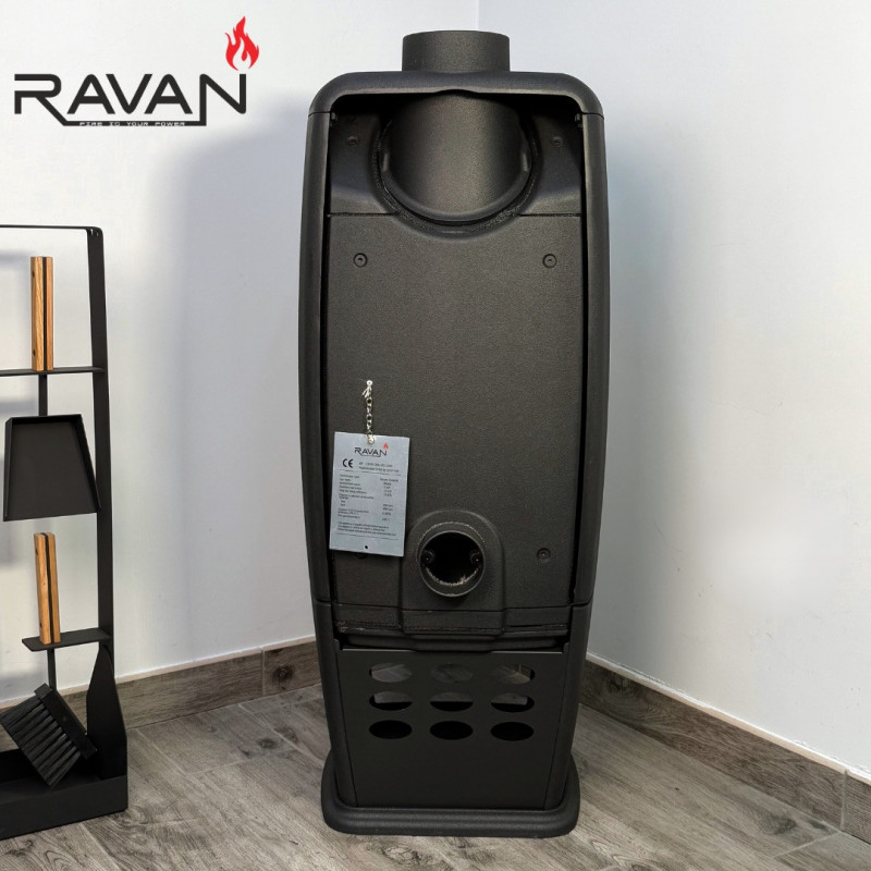 Чавунна піч камін Ravan Incorta 10 кВт на дровах