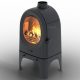 Чавунна піч камін Ravan Onoma 9 кВт на дровах