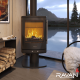 Чавунна дров’яна піч-камін Ravan Krono 8 кВт