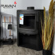Чавунна піч камін Ravan Deluxe 14 кВт на дровах