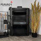 Чавунна піч камін Ravan Deluxe 14 кВт на дровах