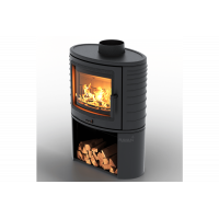 Чавунна піч камін Ravan Deluxe 14 кВт на дровах