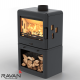 Чавунна дров’яна піч-камін Ravan Nevada 14 кВт
