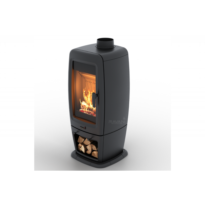 Чавунна дров’яна піч-камін Ravan Incorta Pro 14 кВт