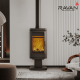 Чавунна дров’яна піч-камін Ravan Lira 14 кВт