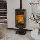 Чавунна дров’яна піч-камін Ravan Lira 14 кВт