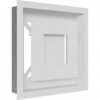Камінна решітка Решітка WIND біла 22x22 Kratki
