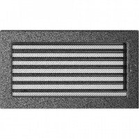 Каминная решетка Решетка черно-серебряная с жалюзями 17x30 Kratki