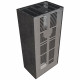 Камін Kratki FLOKI BOX лівий 8 kW Ø 160 в обудові з керамограніту FOKOS GRAFITE
