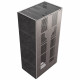 Камін Kratki FLOKI BOX 8 kW Ø 160 в обудові з керамограніту  FOKOS GRAFITE