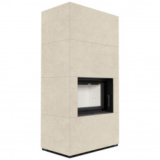 Камін Kratki FLOKI BOX 8 kW Ø 160 в обудові з керамограніту  FOKOS SALE