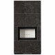 Камін Kratki FLOKI BOX 8 kW Ø 160 в обудові з керамограніту  NATURALI NERO GRECO