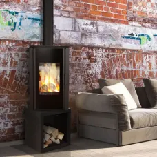 Сталева піч-камін Kratki KOZA ENYO FLAT 01 (6,0 кВт)