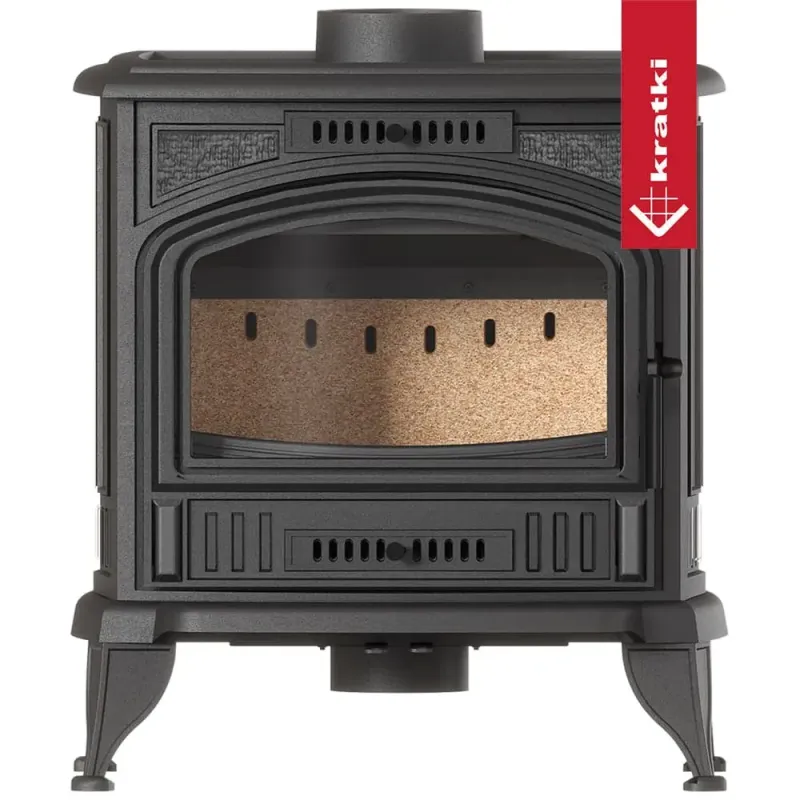 Чавунна піч-камін Kratki KOZA K6 ECO Ø 150 (6,5 кВт)