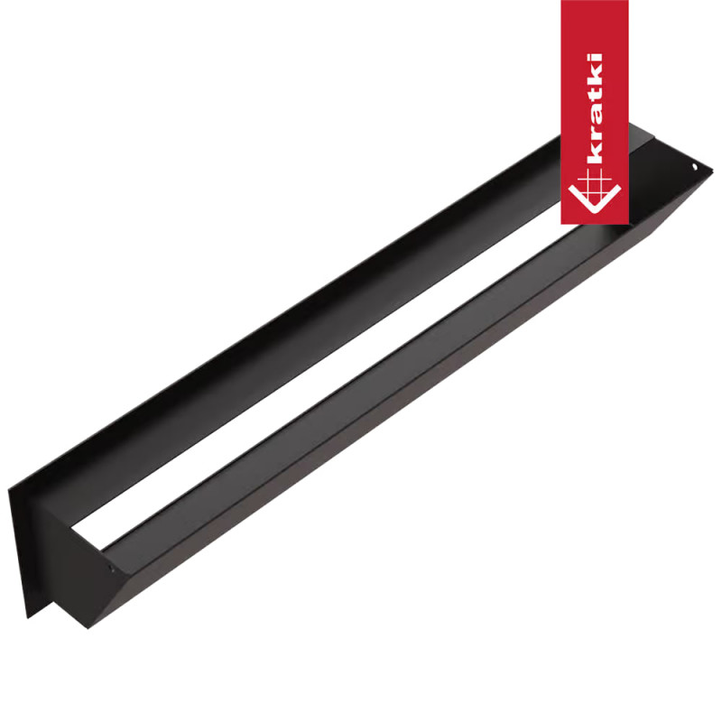 Камінна решітка LUFT чорна 12x60 Slim Kratki