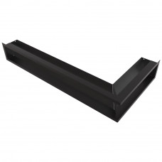 Камінна решітка LUFT кутова ліва чорна 80x40x12 Slim Kratki