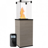 Газовий обігрівач Kratki PATIO MINI керамограніт NATURALI OSSIDIANA VENA GRIGIA - пульт (8,2 кВт)