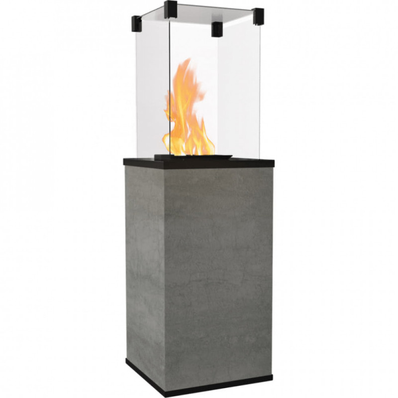 Газовый обогреватель Kratki PATIO MINI керамогранит NATURALI PIETRA DI SAVOIA GRIGIA - ручное управление (8,2 кВт)