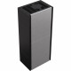 Камін Kratki SIMPLE 12 BS ліва в обудові BOX стальний - чорний