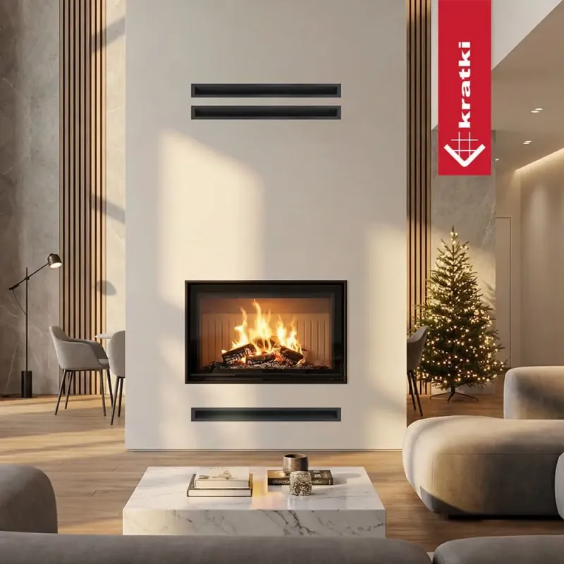 Камінна топка Kratki ZIBI ECO Ø 180 гільйотина (10,0 кВт)