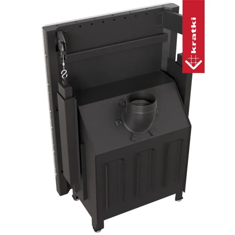 Камінна топка Kratki ZIBI ECO Ø 180 гільйотина (10,0 кВт)