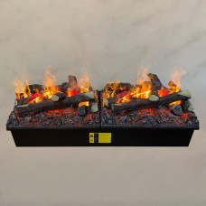 Електрокамін паровий Dimplex Opti-Myst Cassette 1000 P SS New зі справжнім 3D ефектом полумʼя та звуком (підключення до води, новий дизайн дров)