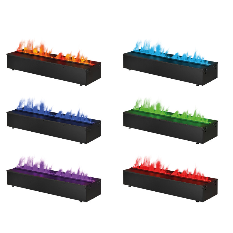 Електрокамін паровий Dimplex Opti-Myst Cassette 1000 Multicolor R PS зі справжнім 3D ефектом полумʼя, звуком, кольоровим полумʼям (з ємностями для води, імітація біо-каміна), розмір 1017x230x305