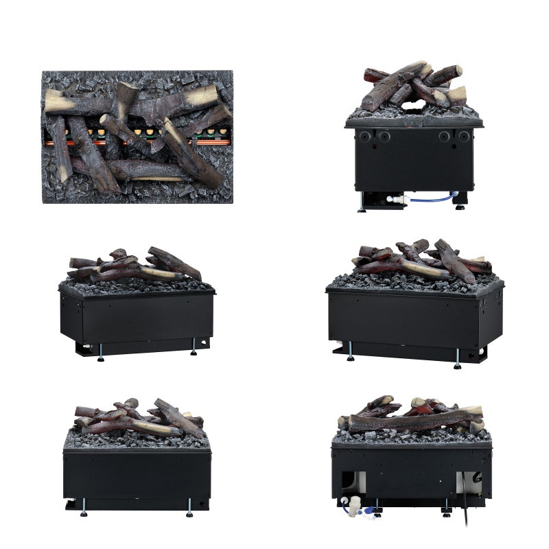 Електрокамін паровий Dimplex Opti-Myst Cassette 500 Multicolor P SS New зі справжнім 3D ефектом полумʼя, звуком та кольоровим полумʼям(підключення до води, новий дизайн дров), розмір 508x230x305