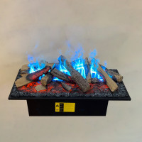 Електрокамін паровий Dimplex Opti-Myst Cassette 750 Multicolor R SS зі справжнім 3D ефектом полумʼя, звуком та кольоровим полумʼям (з ємностями для води, з дровами), розмір 726x390x356