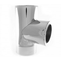 Трійник з термоізоляцією нерж/нерж AISI 201 87° 0,6 мм ф140/200