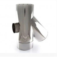 Тройник с термоизоляцией нерж/нерж AISI 201 45° 1 мм ф400/460 с ревизией