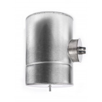 Ревізія з термоізоляцією нерж/оцинк AISI 304 0,6 мм ф120/180